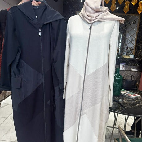 Triko ve Paraşüt Detaylı Örme Kumaş Kap