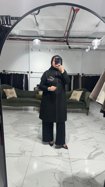 Oysho Kumaş Spor Dikişli Boncuk İşlemeli PantolonluTakım