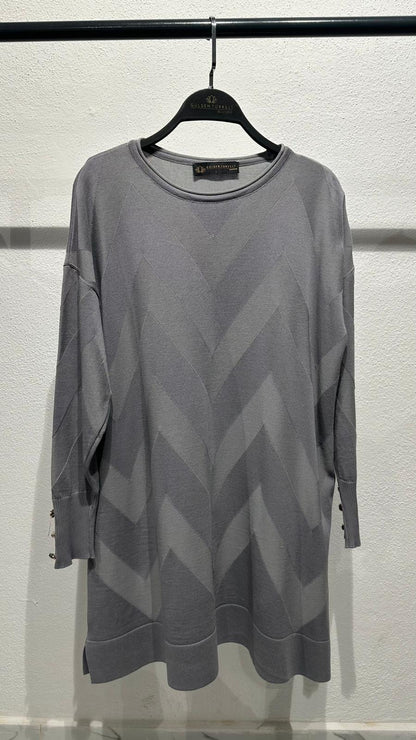 Zikzak Desen Merserize Triko