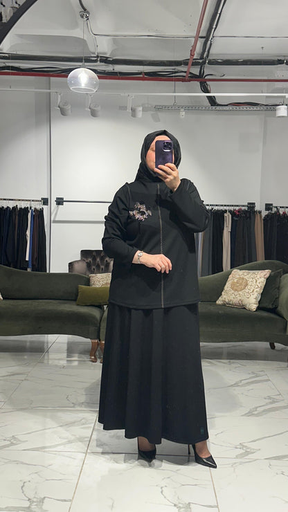 Oysho Kumaş Spor Dikişli Boncuk İşlemeli Takım