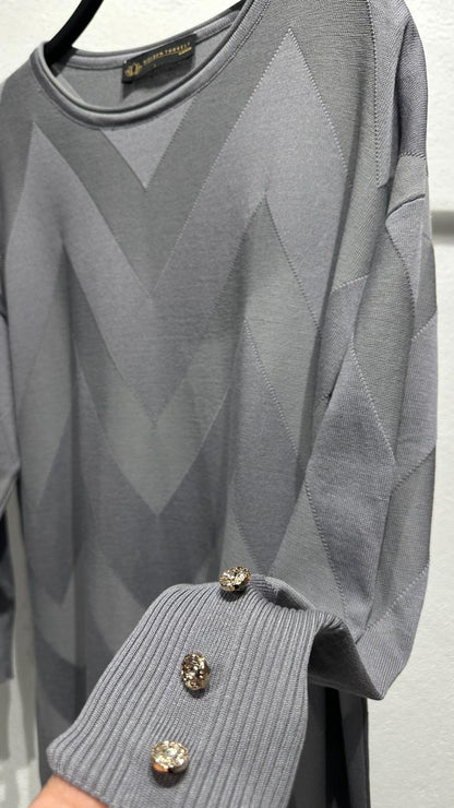 Zikzak Desen Merserize Triko