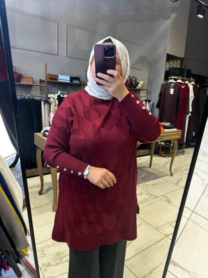 Mermer Desen Merserize Triko