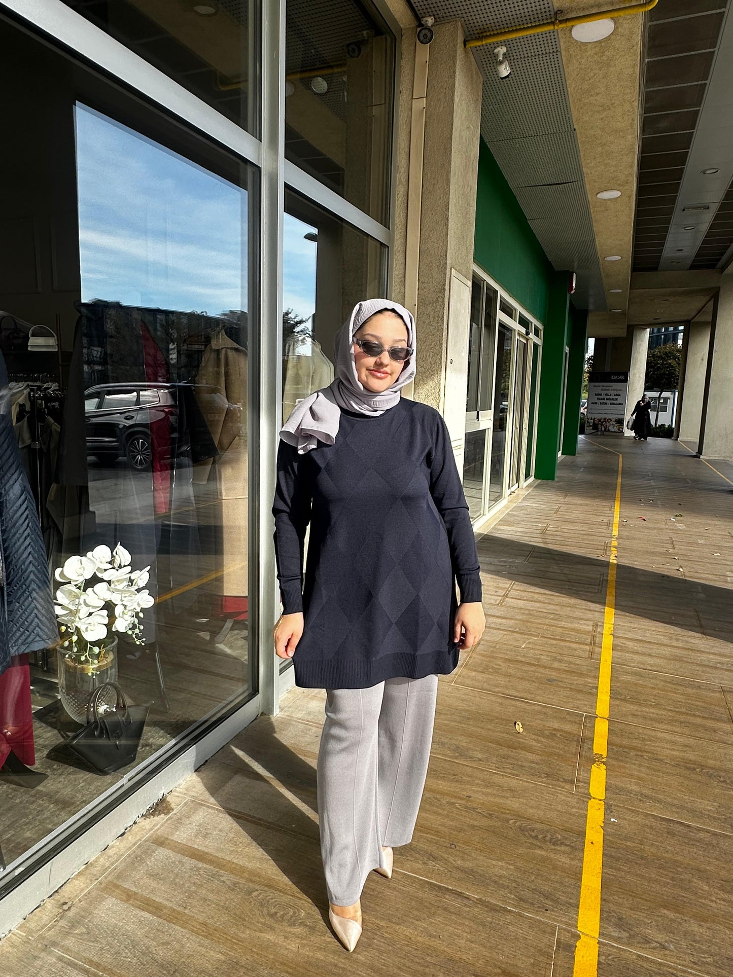 Baklava Desen Merserize Bluz