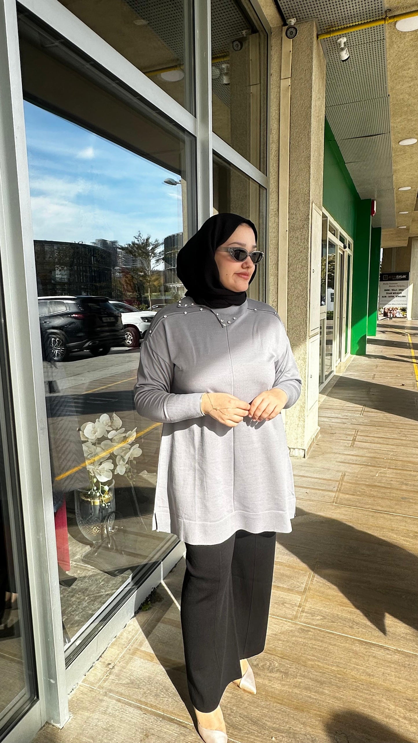 Yaka Taş İşleme Soğuk İplik Merserize Bluz