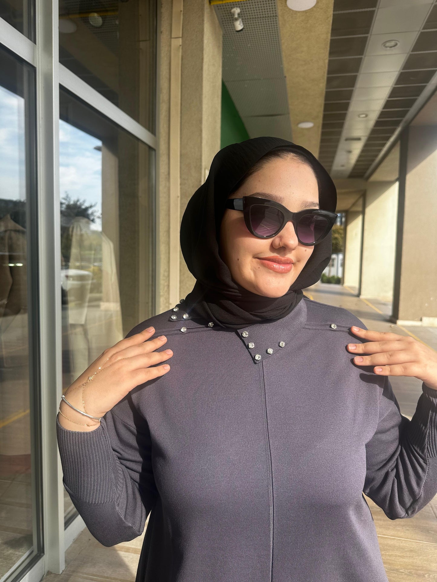 Yaka Taş İşleme Soğuk İplik Merserize Bluz