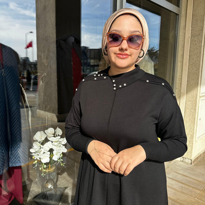 Yaka Taş İşleme Soğuk İplik Merserize Bluz