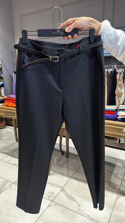 Likralı Havuç Kesim Pantolon