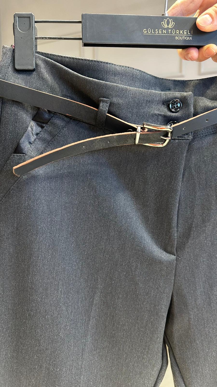 Likralı Havuç Kesim Pantolon