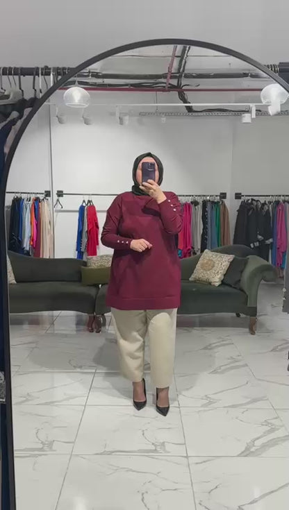 Zikzak Desen Merserize Triko