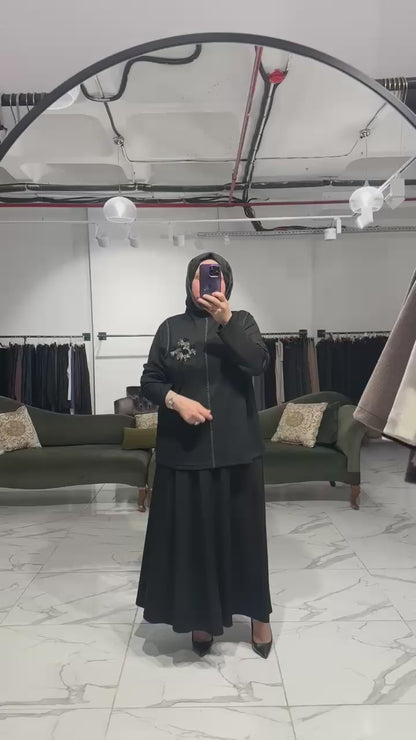 Oysho Kumaş Spor Dikişli Boncuk İşlemeli Takım